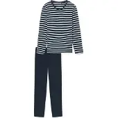 Schiesser Pyjama 181756 Casual Essentials Damen Night Blue-XXXXL