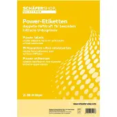 Schäfer Shop Power Etiketten 63,5 x 29,6 mm, 25 Bl.