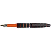 Diplomat Füllhalter Elox ring schwarz/orange 14 kt