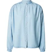BOSS Relaxed-Fit Bluse in Denim-Optik