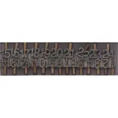Rico Adventskalender Zahlen-Clips, Holz, silber-glitzer