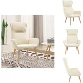 vidaXL Relaxsessel Cremeweiß Samt - Sessel