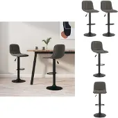 vidaXL Barhocker 2 Stk. Dunkelgrau Samt - Barhocker
