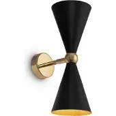 Maytoni Wandlampe Vesper, dimmbar, schwarz, für Wohn- / Esszimmer, Metall, Modern, Wandleuchte, Wandlampe Innen
