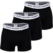 Ralph Lauren für Herren. 714830299008 Packung mit 3 schwarzen Boxershorts (L), Heimtextilien, Baumwolle