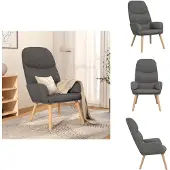 vidaXL Relaxsessel Hellgrau Stoff - Sessel