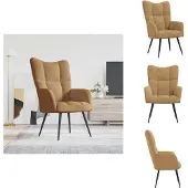 vidaXL Relaxsessel Braun Samt - Sessel