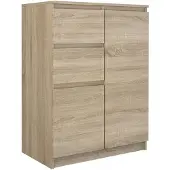 Top E Shop Topeshop 2D2S SONOMA, Eiche, 2 Schublade(n), Partikelbord, Einfarbig, Modern, Partikelbord