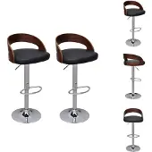 vidaXL Barhocker 2 Stk. Bugholz - Barhocker