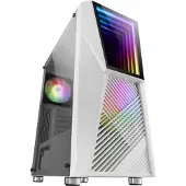 Mars Gaming MC777W, PC, Weiß, ATX, micro ATX, Mini-ITX, Blau, Grün, Rot, 15,8 cm, 31,8 cm