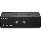 Trendnet TK 222DVK - KVM-/Audio-/USB-Switch - 2 Anschlüsse