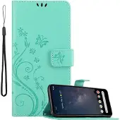 Cadorabo Hülle für Google PIXEL 4A 5G mit Blumen Muster