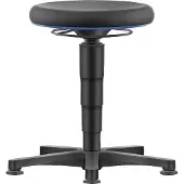 BIMOS Allround Hocker , sitzhöhenverstellbar 560-810 mm, mit Gleiter, SKINTEC-Polster, abwaschbar, extrem robust, Farbring blau