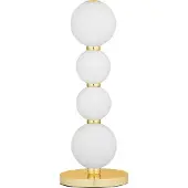 Nova Luce PERLA LED Tischleuchte Gold 10W Warmweiss 31x12cm 9695240