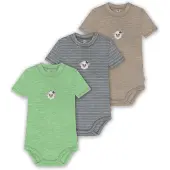 Normani 3er Set Baby Merino Kurzarmbody „Tihoi" - 9323