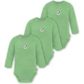 Normani 3er Pack Baby Merino Body Langarm „Auckland" - 9371