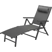 Livarno Aluminium Liegestuhl Sonnenliege Lesestuhl klappbar Garten Balkon & Camping