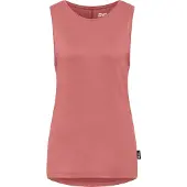 Jack Wolfskin Tanktop "TRAVEL TOP W", Damen, Gr. S (36), rot (mineralrot, heather), Obermaterial: 95% Polyester, 5% sonstige Fasern, Tops Tanktop