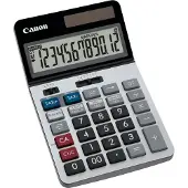 Canon KS-1220TSG, Desktop, 12 Ziffern, 1 Zeilen, Display klappbar, Batterie/Solar, Schwarz, Blau, Rot, Silber