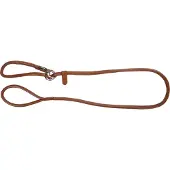 Kerbl Rundleder-Schlupfleine Roma 170cm, 8mm, cognac
