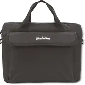 Manhattan London Laptop Bag 14.1", Top Loader, Accessories Pocket, Shoulder Strap (removable), Black, Three Year Warranty - Notebook-Tasche