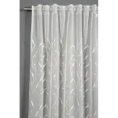 Gardinia Gardine "Schal mit Gardinenband Dolly-Voile mit Rankenstickerei", (1 St.), Stoff Dolly-Voile mit Rankenstickerei