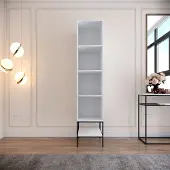 Hannah Home | Kleiderschrank Bobby Wit MDF 42x200x50 cm | NADUVI