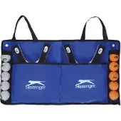 Sans marque Tischtennis-Set - 15-teilig - 4 Tischtennisschläger, 10 Bälle und 1 Tragetasche - einfach zum Mitnehmen - mehrfarbig
