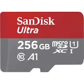 SanDisk SDSQUAC-256G-GN6FA, 256 GB, MicroSDXC, UHS-I, 150 MB/s, Magnetsicher, Schockresistent, Temperaturbeständig, Wasserdicht, Röntgensicher, Grau, Rot