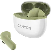 Canyon CNS-TWS5GR, Kabellos, Anrufe/Musik/Sport/Alltag, 20 - 20000 Hz, 36 g, Kopfhörer, Grün, Weiß