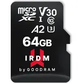 Goodram IRDM M2AA, 64 GB, MicroSDXC, Klasse 10, UHS-I, 170 MB/s, 120 MB/s