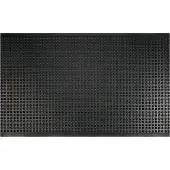 Floordirekt Arbeitsmatte Bubble Naturgummi Schwarz 90x120 cm