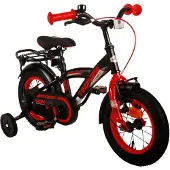 Volare Thombike Kinderfahrrad 12 Zoll, Schwarz/Rot