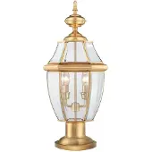 Elstead Lighting Elstead Newbury Außen-Stehleuchte E14 2-fach Poliertes Messing IP44