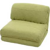 Mendler Schlafsessel MCW-E68, Schlafsofa Funktionssessel Klappsessel Relaxsessel, Stoff/Textil grün