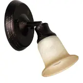 Licht-Erlebnisse Wandstrahler Rustikal Braun Antik Creme Metall Glas Wandleuchte Wohnzimmer Schlafzimmer Flur