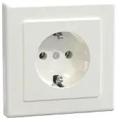 Merten SCHUKO-Steckdose pws/gl MEG2401-1419