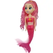 Toi-Toys Meerjungfrauen-Meerjungfrauenpuppe mit biegbarem Schwanz, 18 cm