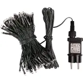 Idena Lichterkette 80 LED warmweiß 8h Timer 15,9m, innen & außen