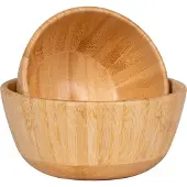 House Nordic | Set mit 2 Chefalu-Servierschalen Natur Bambus 15x15x7 cm | NADUVI