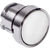 Schneider Electric Drucktaster, Frontelement, Harmony XB4, Metall, 22mm, weiß, unbeschriftet, rastend ZB4BH01