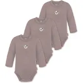 Normani 3er Pack Baby Merino Langarmbody „Tuai" - 9399