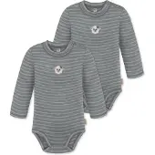 Normani 2er Pack Baby Merino Langarmbody „Tuai" - 9397