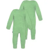 Normani 2er Pack Baby Merino Strampler „Tangoio" - 9593