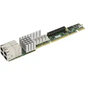Supermicro AOC-UR-I4XT - Eingebaut - Kabelgebunden - PCI Express - Ethernet - 10000 Mbit/s - Aluminium - Grün