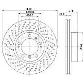 Hella Bremsscheibe PRO High Carbon 8DD 355 127-511