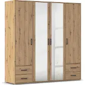 Rauch Drehtürenschrank Voyager 4-türig, 4 Schübe AG438.21V4