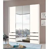 Wimex Drehtürenschrank mit Laden B: 200 cm Level, Weiß