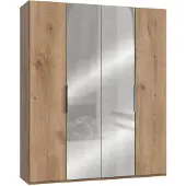 Wimex Drehtürenschrank Level 36A mit Spiegel ca. 200 cm Eiche Dekor