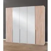 Wimex Kleiderschrank New York A ca. 225x208 cm Eiche sägerau Spiegel